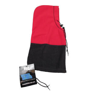 Hot Wavez Balaclava Hood Neck Gaiter Red Black Climate Control Water Resistant I
